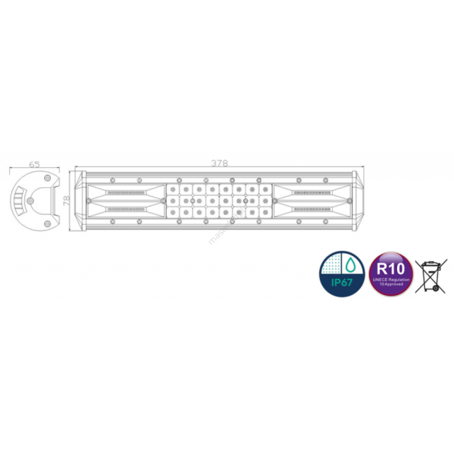 Panel LED 72xLED LB0077